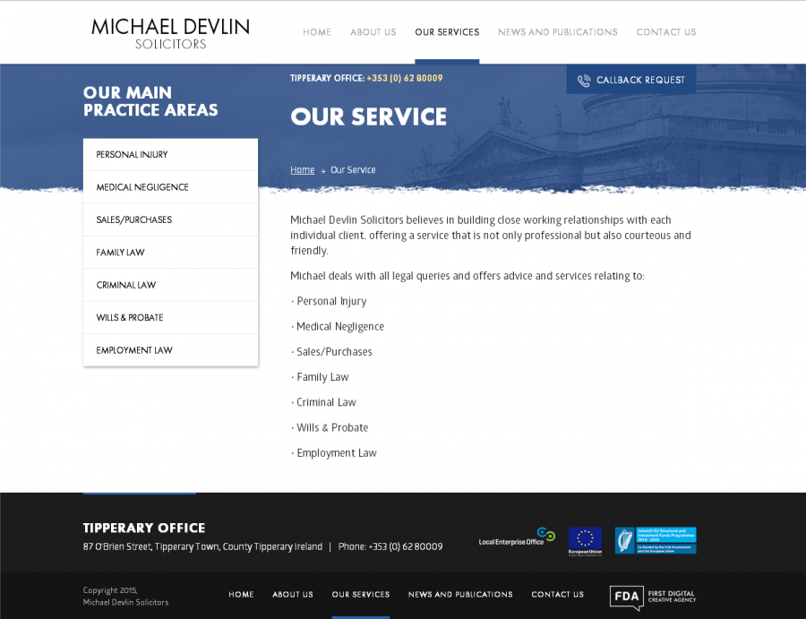 Website design for Lawyers in London